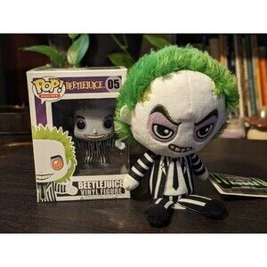 Funko Pop! Beetlejuice #05 and plushie New With Tags